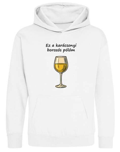 Kapucnis belebújós gyerek pulóver