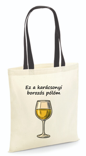 Vászontáska - színes fülű 