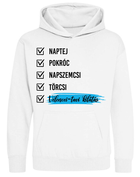 Kapucnis belebújós gyerek pulóver