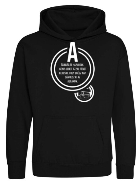 Kapucnis belebújós gyerek pulóver