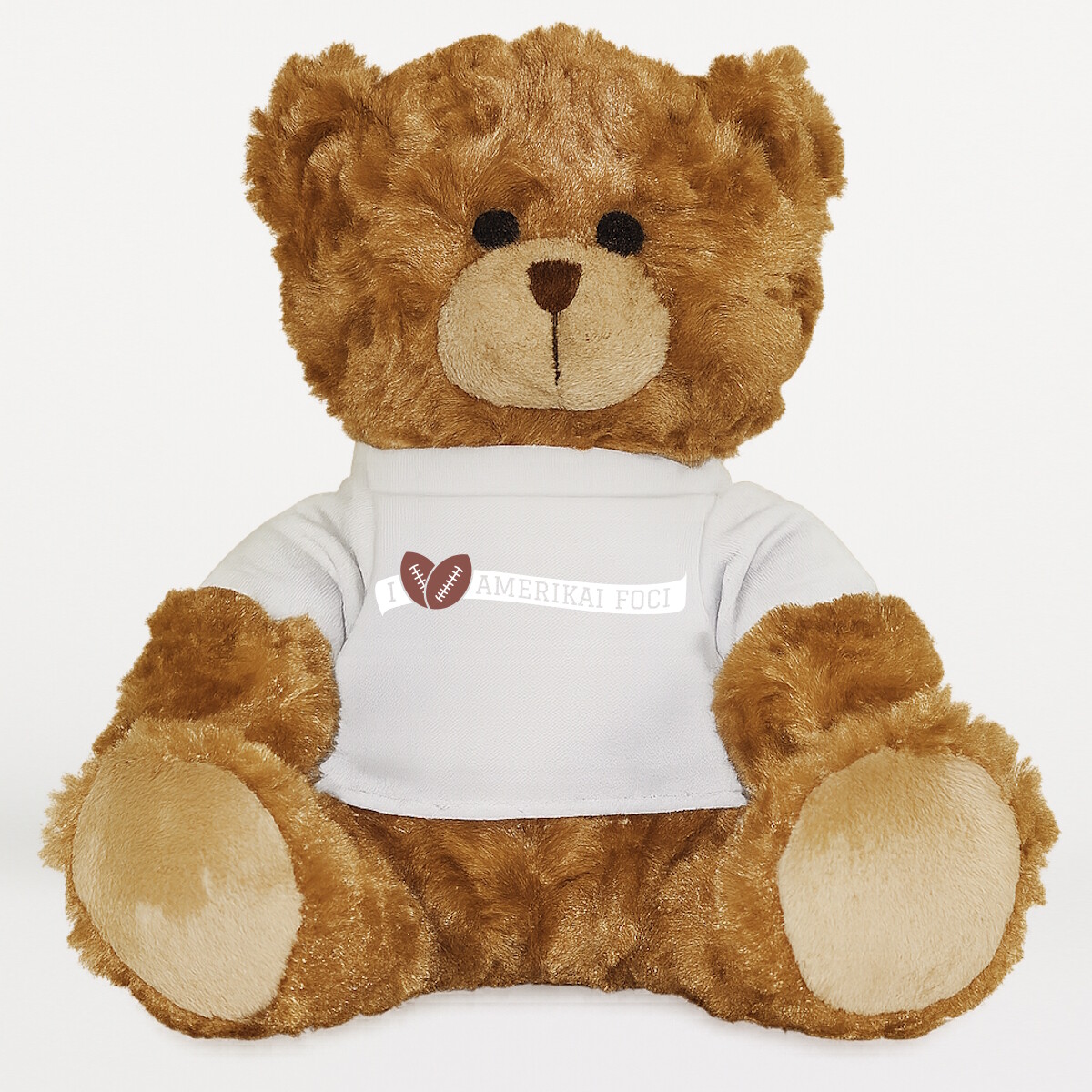 Plüssmaci egyedi pólóval