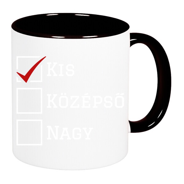 Színes fülű és belsejű bögre