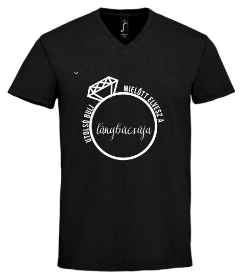 Unisex V nyakú póló