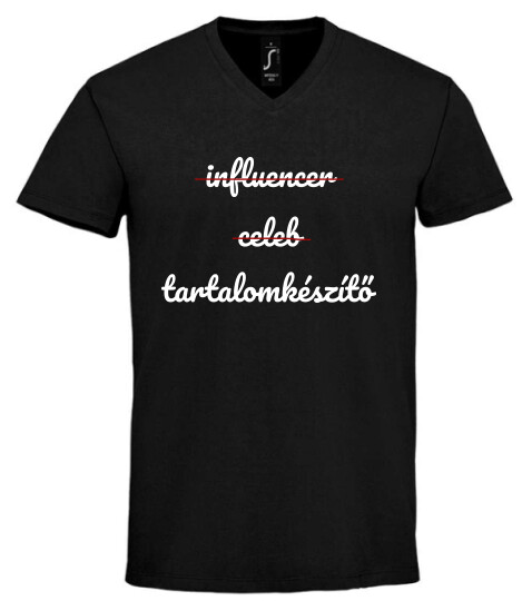 Unisex V nyakú póló