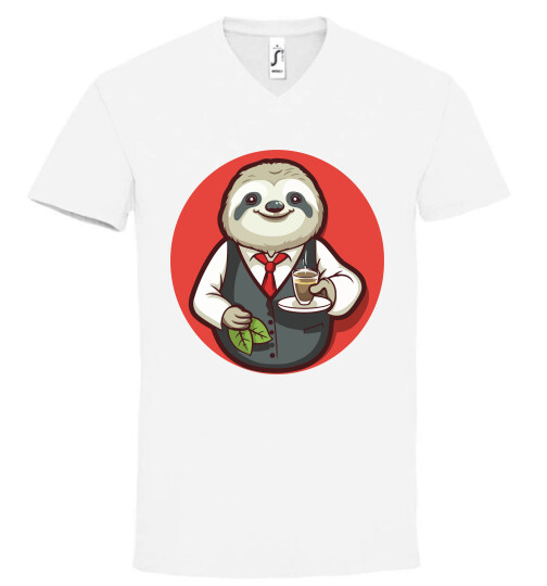 Unisex V nyakú póló