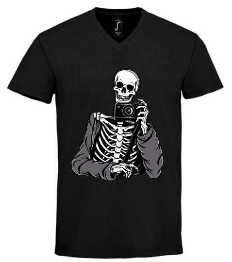 Unisex V nyakú póló