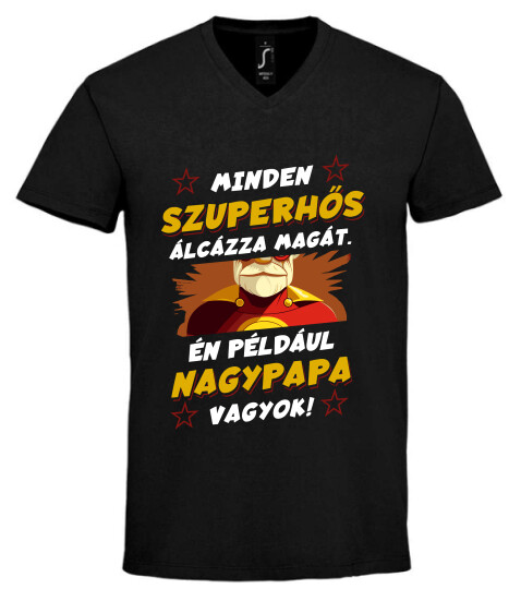 Unisex V nyakú póló