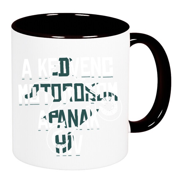 Színes fülű és belsejű bögre