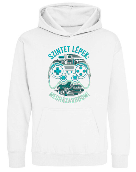 Kapucnis belebújós gyerek pulóver