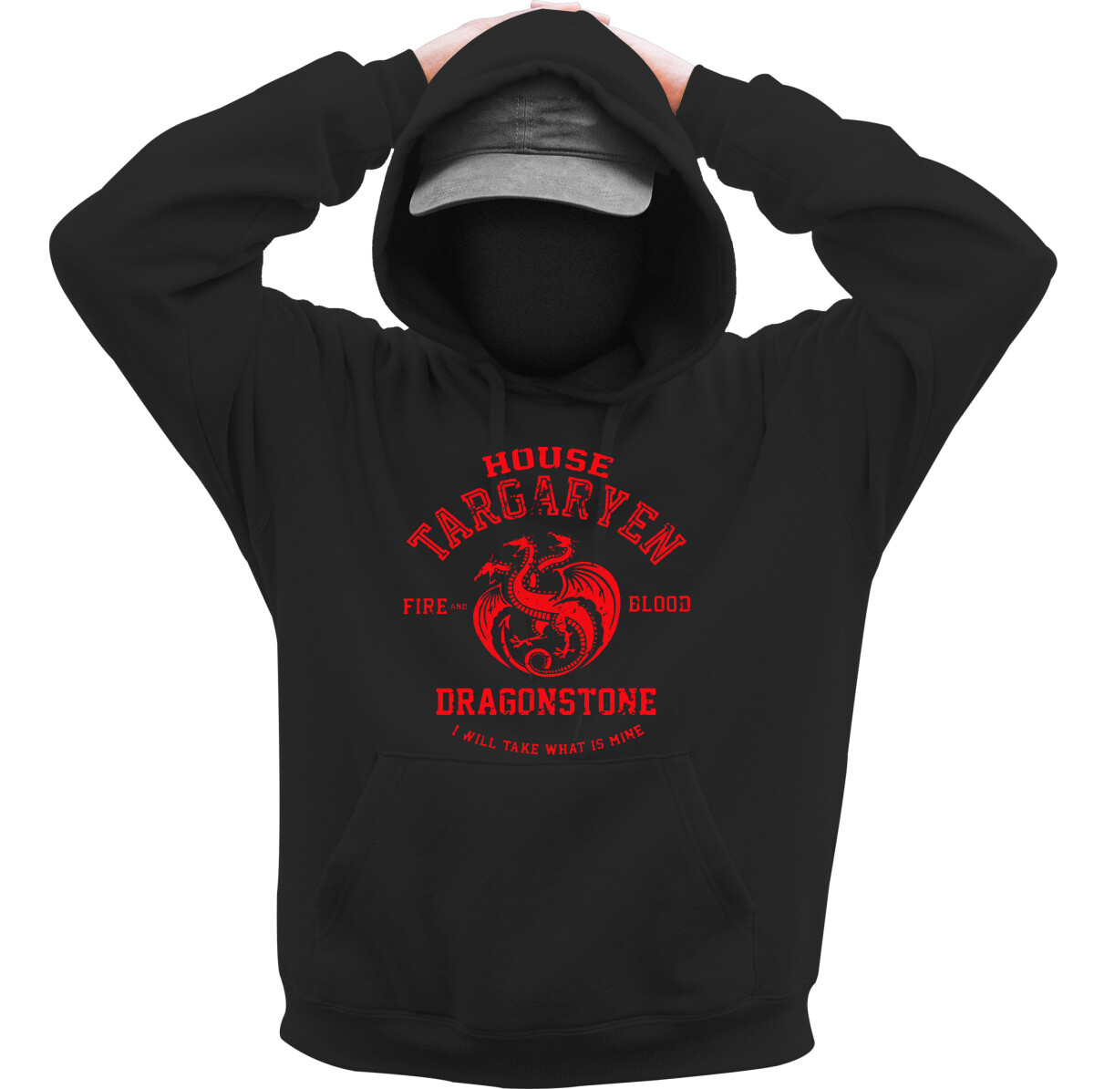 Kapucnis belebújós pulóver