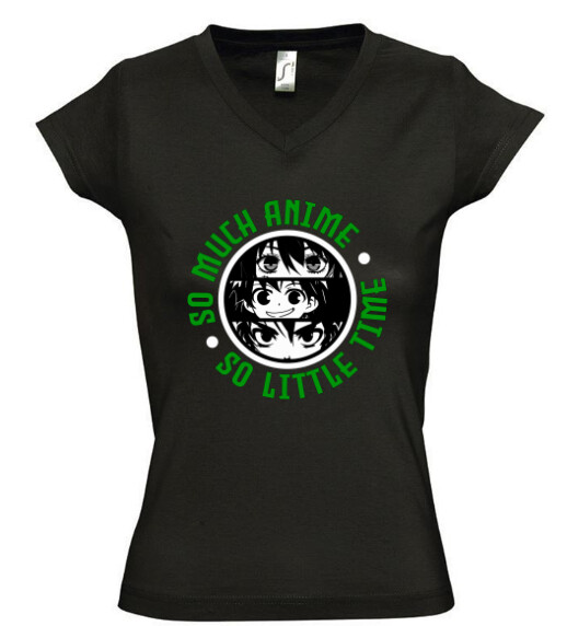 Női V nyakú póló