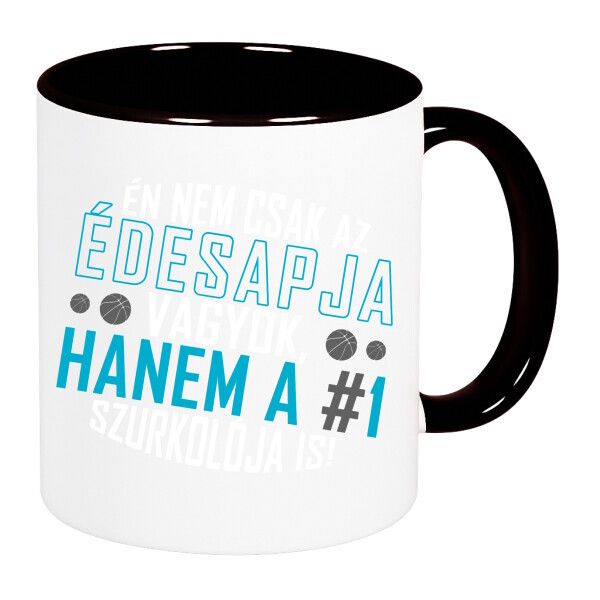 Színes fülű és belsejű bögre