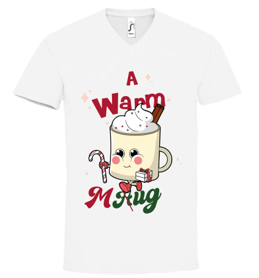 Unisex V nyakú póló