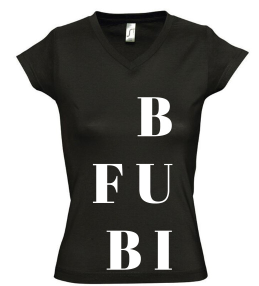 Női V nyakú póló