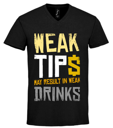 Unisex V nyakú póló