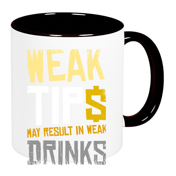 Színes fülű és belsejű bögre