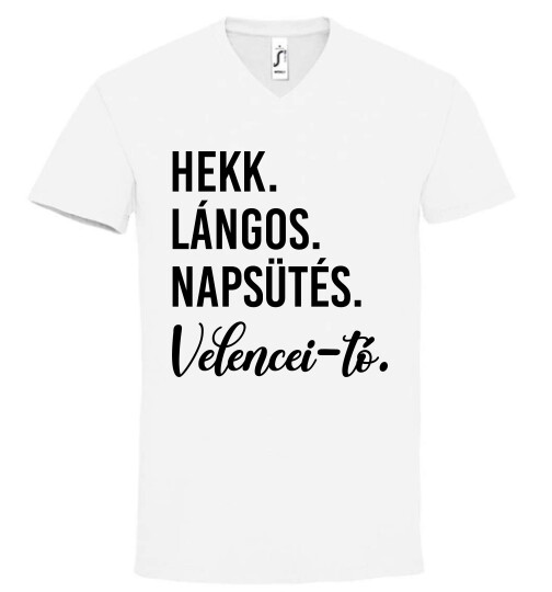 Unisex V nyakú póló