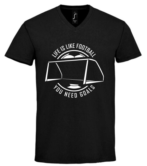 Unisex V nyakú póló