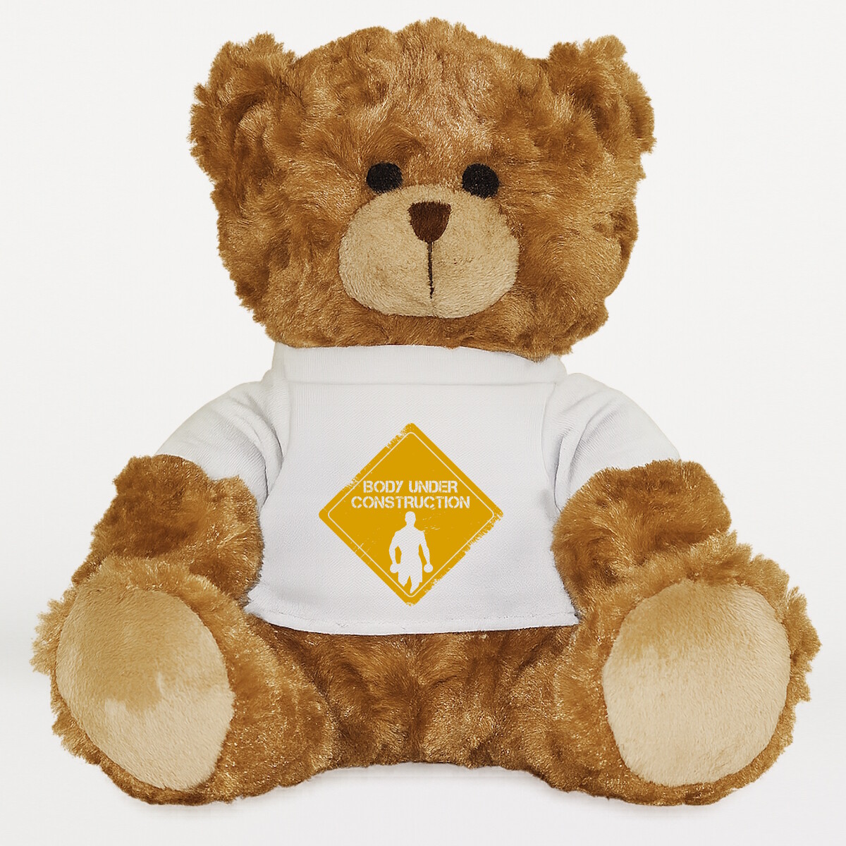 Plüssmaci egyedi pólóval