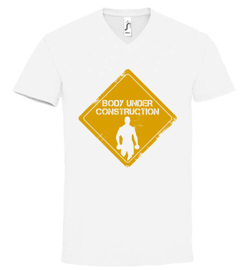 Unisex V nyakú póló