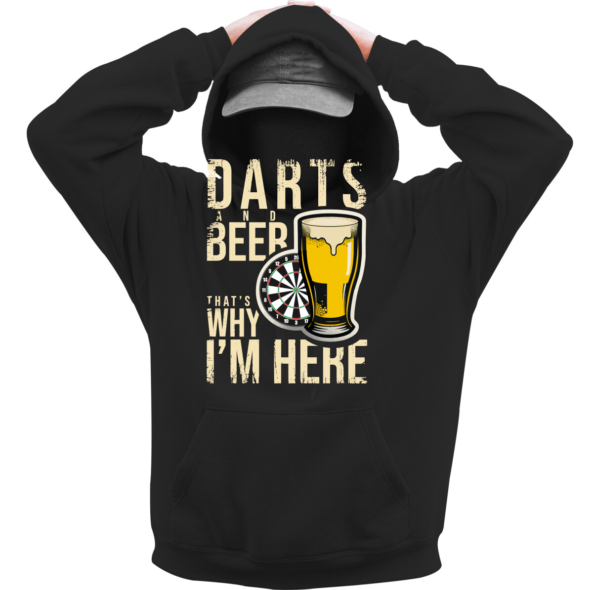 Kapucnis belebújós pulóver