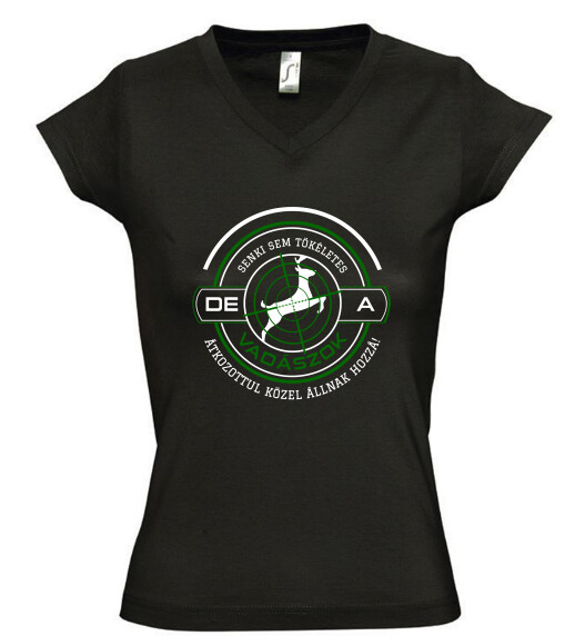 Női V nyakú póló