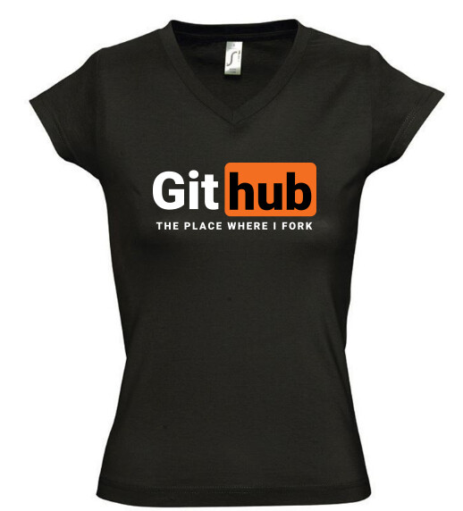 Női V nyakú póló