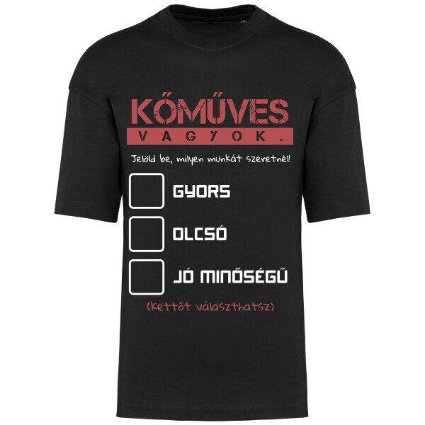 Prémium oversized unisex póló