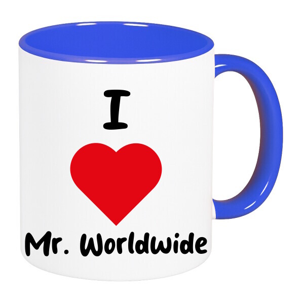 Színes fülű és belsejű bögre