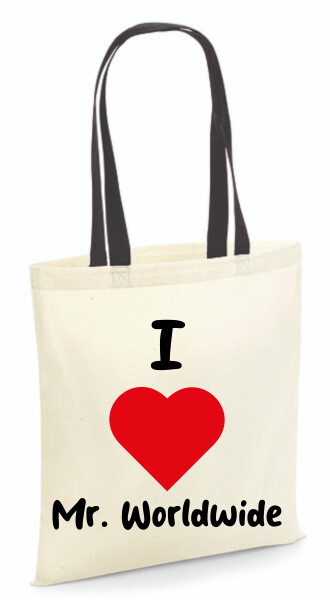 Vászontáska - színes fülű 