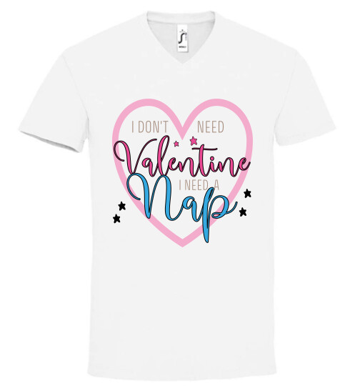 Unisex V nyakú póló