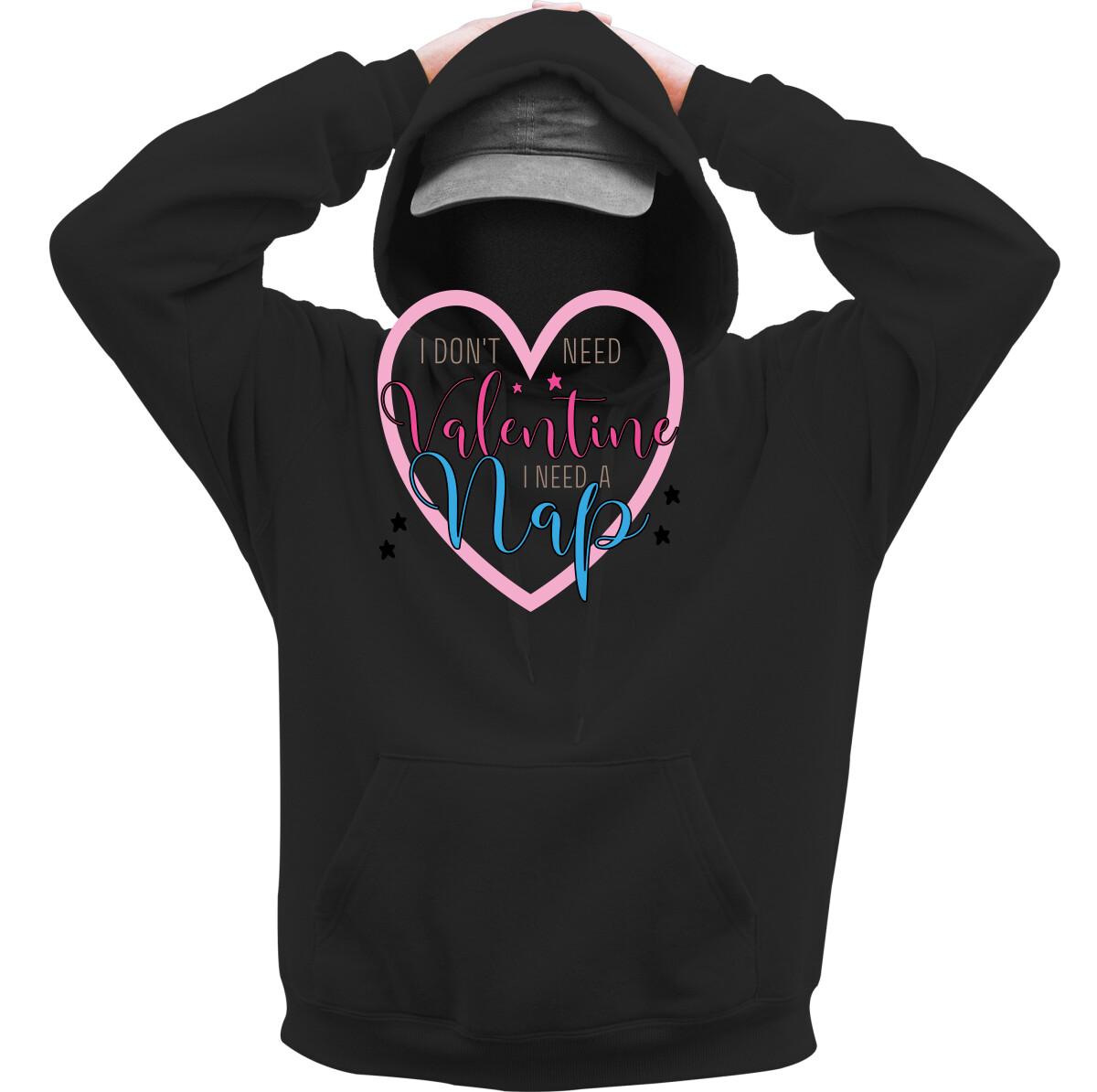 Kapucnis belebújós pulóver