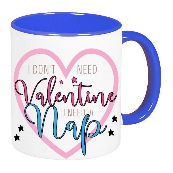 Színes fülű és belsejű bögre