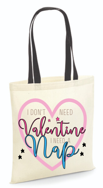 Vászontáska - színes fülű 