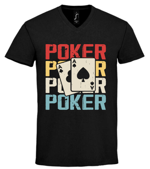 Unisex V nyakú póló