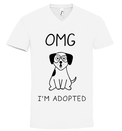 Unisex V nyakú póló