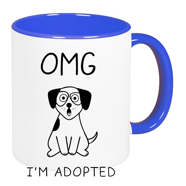 Színes fülű és belsejű bögre