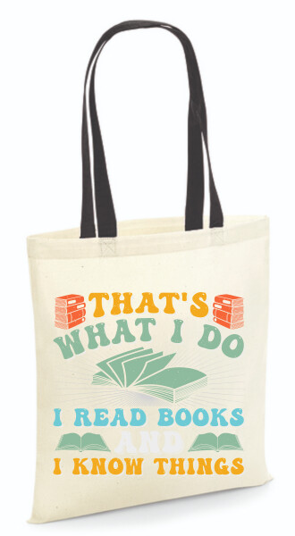 Vászontáska - színes fülű 