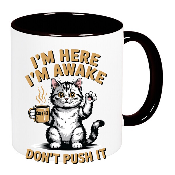 Színes fülű és belsejű bögre