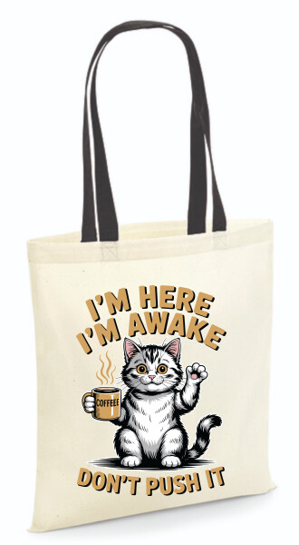 Vászontáska - színes fülű 