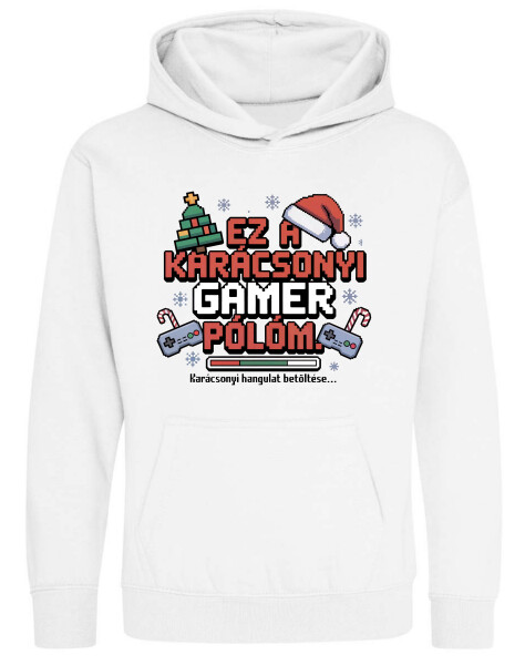 Kapucnis belebújós gyerek pulóver