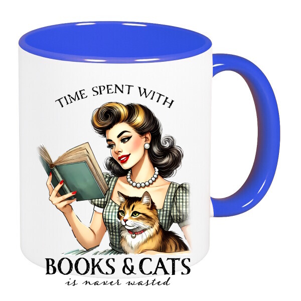 Színes fülű és belsejű bögre