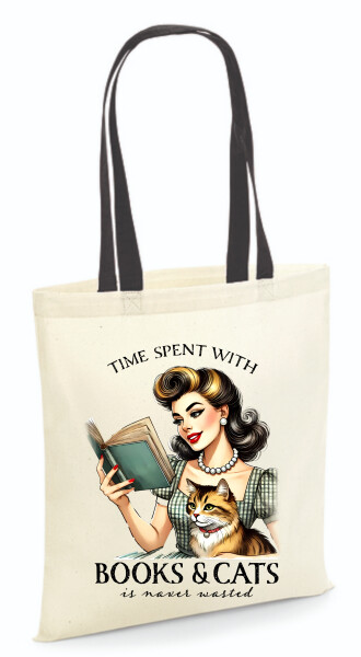 Vászontáska - színes fülű 