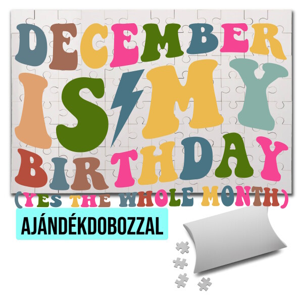 Puzzle - kirakó ajándékdobozzal