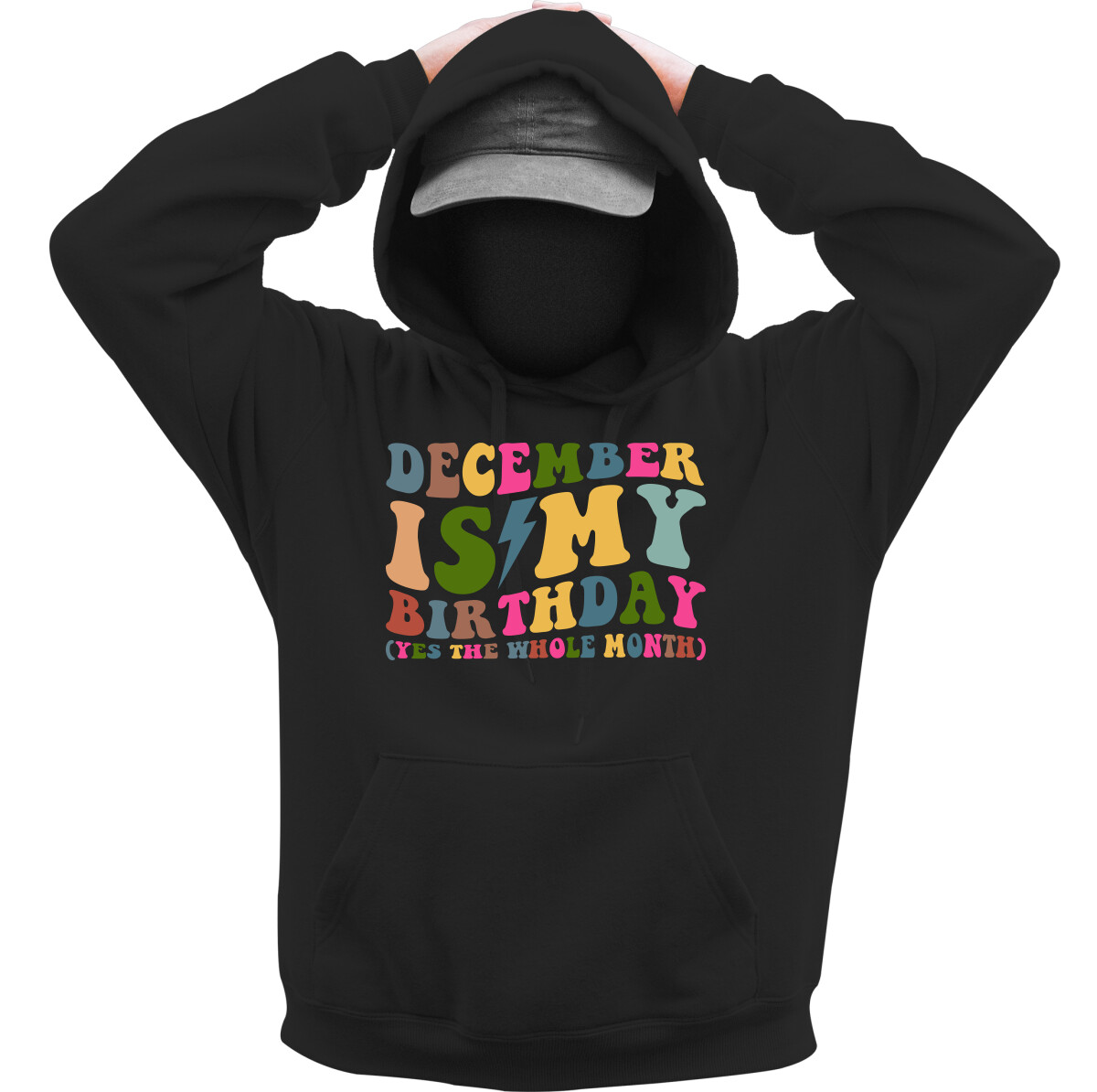 Kapucnis belebújós pulóver