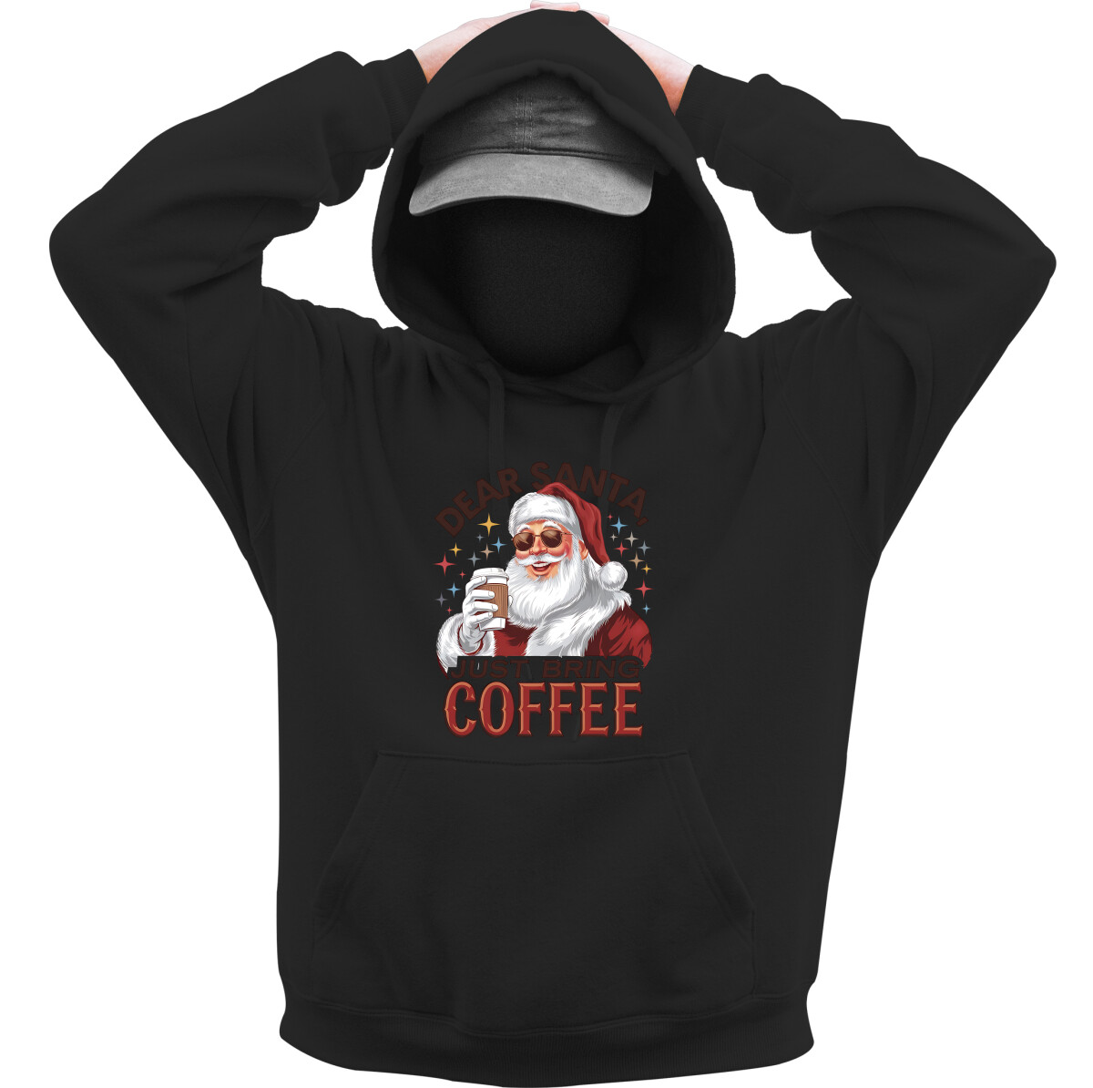 Kapucnis belebújós pulóver