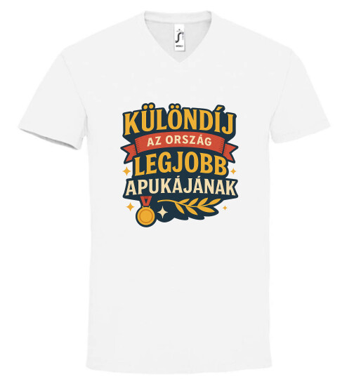 Unisex V nyakú póló
