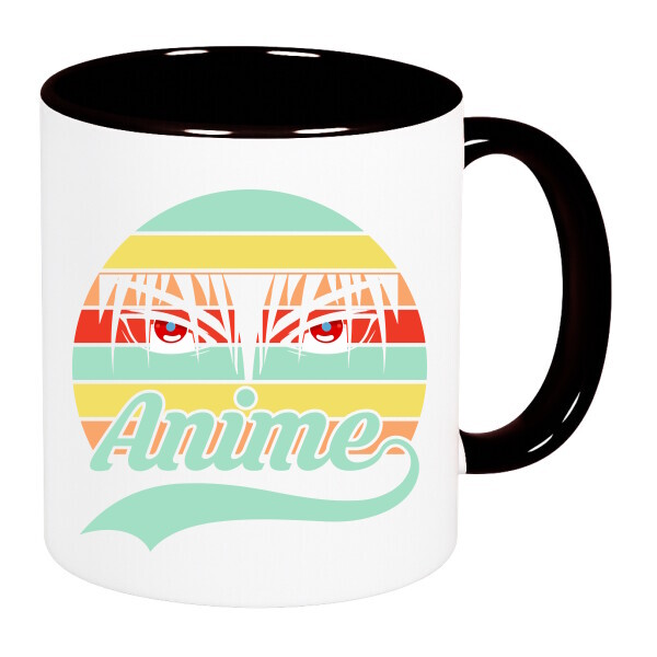 Színes fülű és belsejű bögre