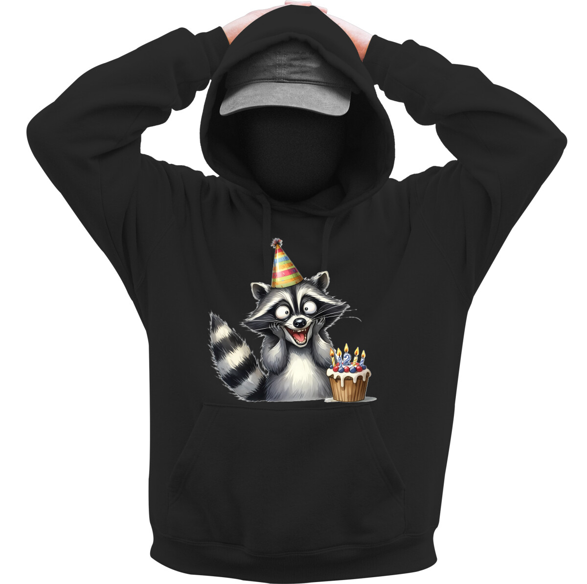 Kapucnis belebújós pulóver