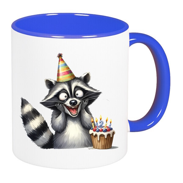 Színes fülű és belsejű bögre